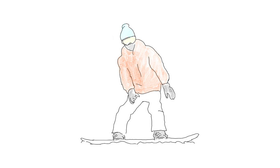 前足に乗れていない悪い例