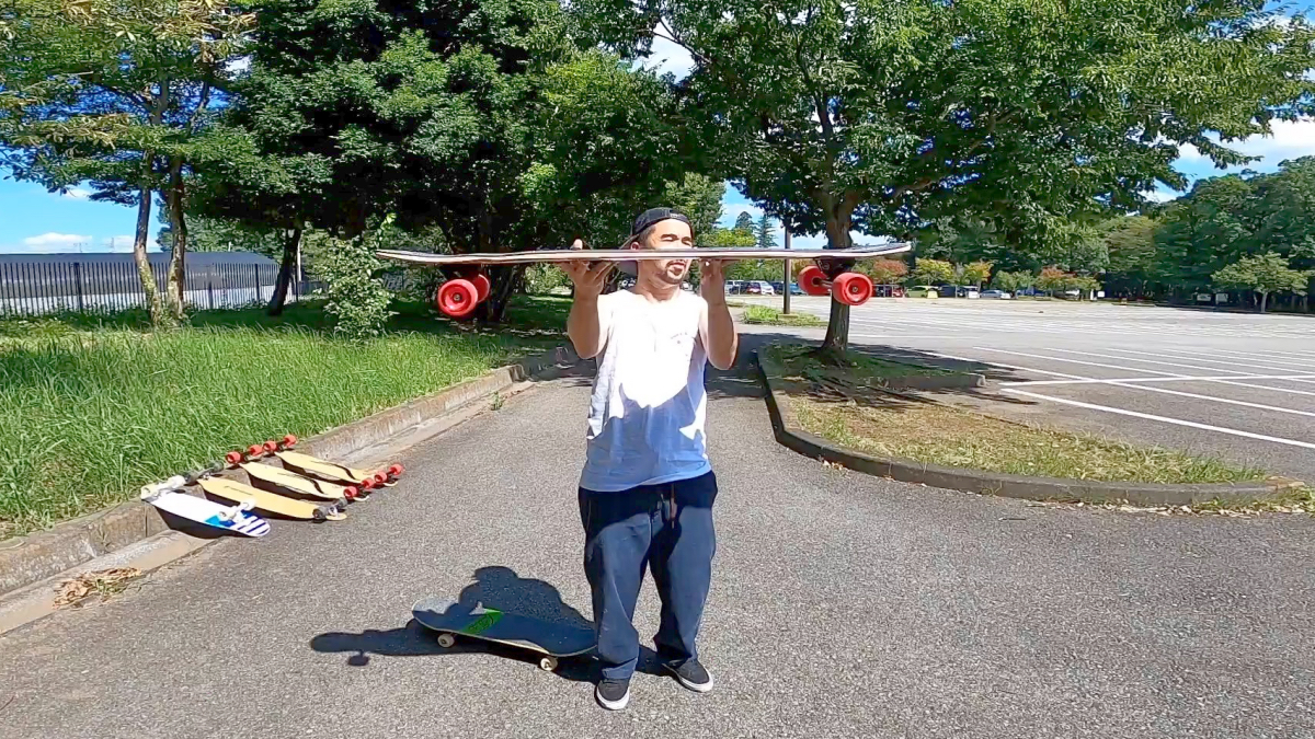 YOROI SKATEBOARD JUJU 横から見た形状