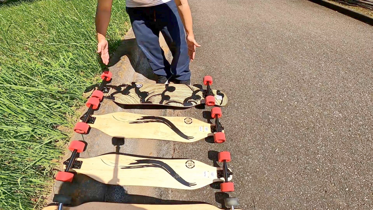 YOROI SKATEBOARD RYUIIとJUJU ホイールベースの違い