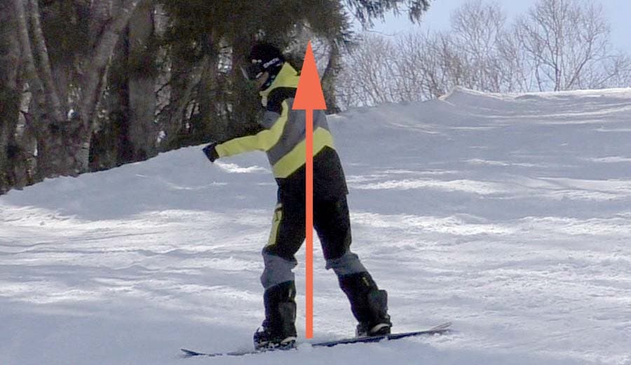 ヒールサイドターンの抜重のしかた