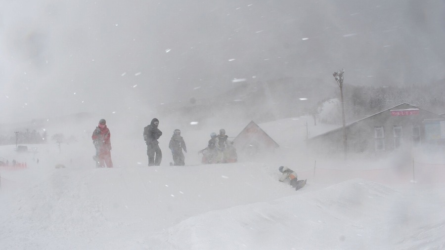 吹雪のアルツ磐梯